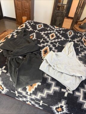 DSG Hooded Track Pants and Joggers Set in Black and Light Gray